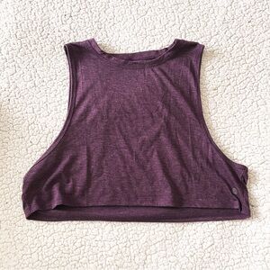 Cropped Purple Muscle Tee